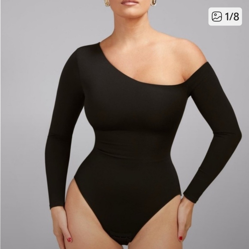 TA3 Ammy 1 Shoulder Bodysuit Black